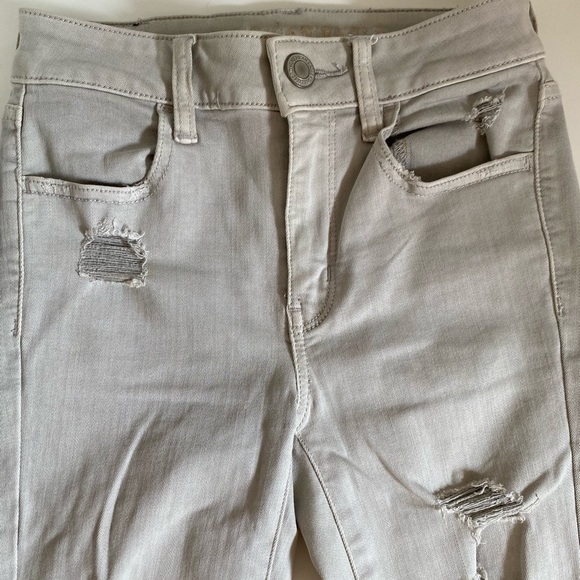 COPY - american eagle grey skinny ripped jeans - Picture 3 of 6